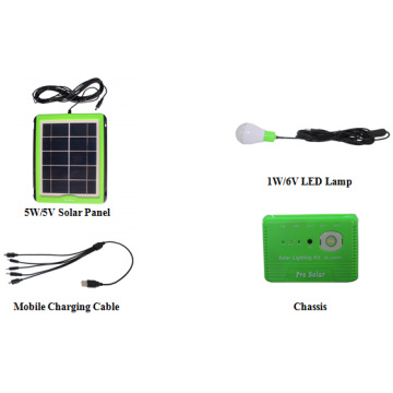 Kit de Iluminação Solar 3.7V8000mAh Bateria Li-ion